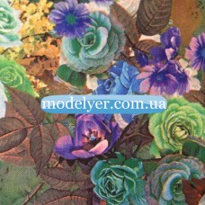 Ткань Трикотаж кукуруза принт